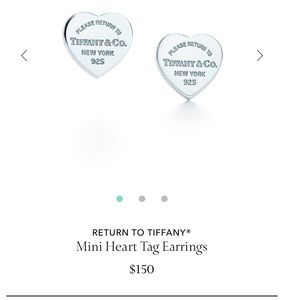 Tiffany & Co. Mini heart tag earrings